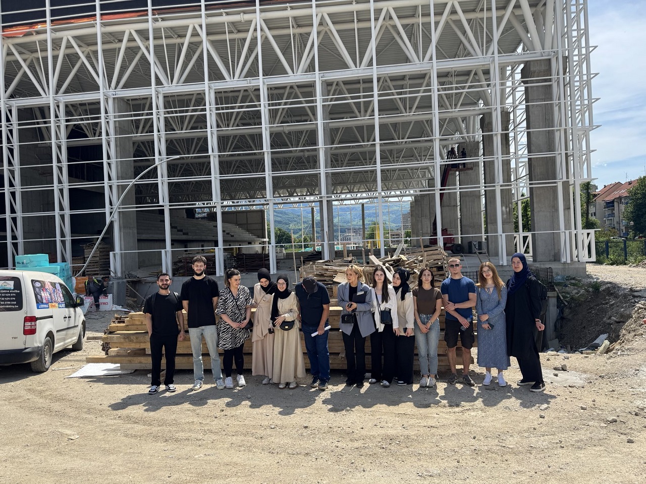 IUS Mimarlık Öğrencileri, Zenica’daki Şehir Havuzu İnşaat Sahasını Ziyaret Ediyor