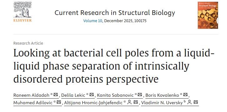 GBE Yüksek Lisans Öğrencileri, Current Research in Structural Biology (Elsevier) Dergisinde Araştırma Makalesi Yayımladı