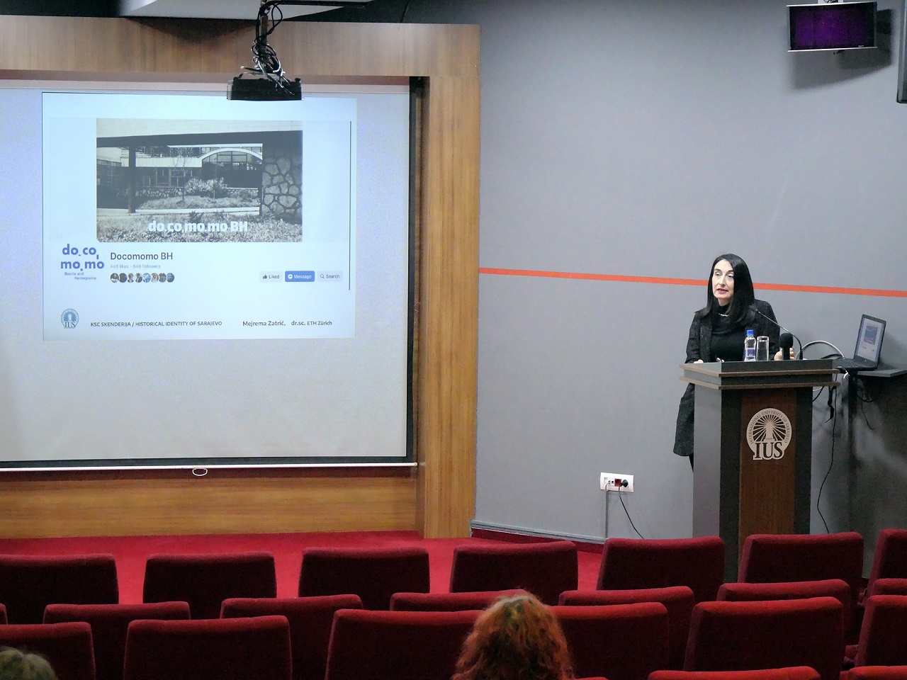 Yardımcı Doçent Dr. Mejrema Zatrić-Šahović Skenderija'nın Tarihi ve Önemi Üzerine Konferans Düzenliyor