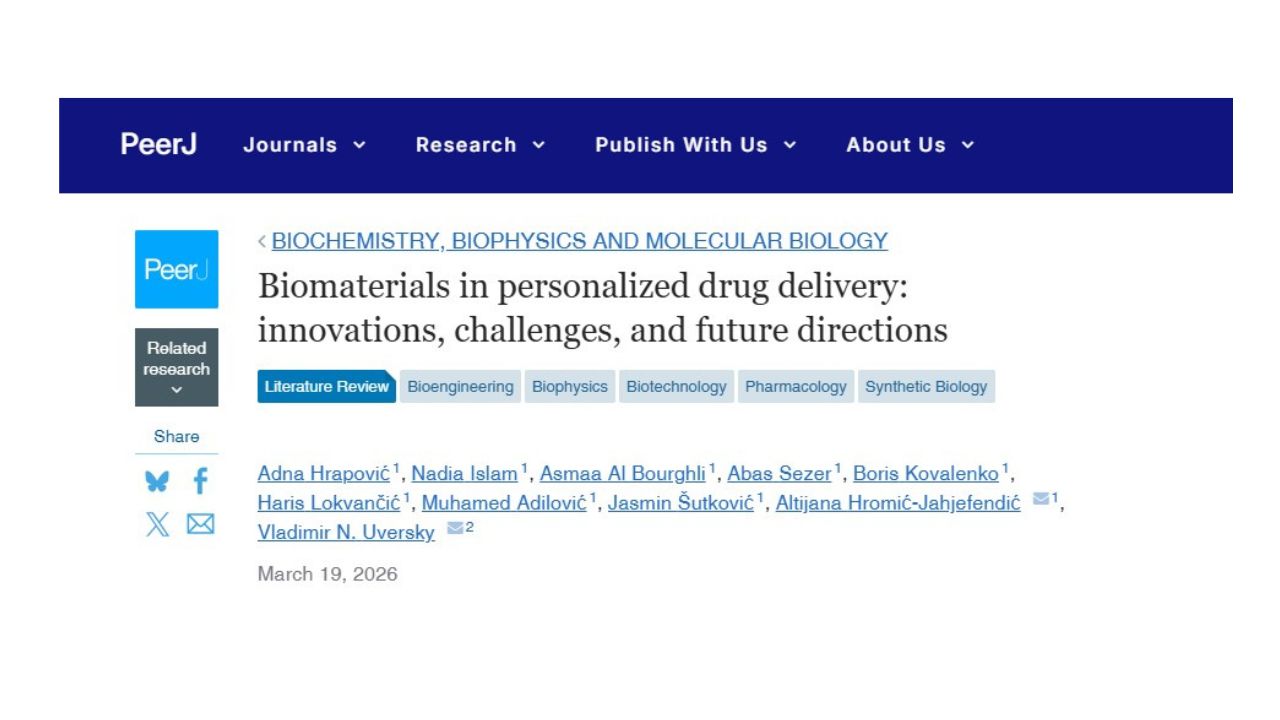 Öğrenci Odaklı Araştırma: PeerJ Dergisinde Yeni Bir Derleme Makale Yayımlandı