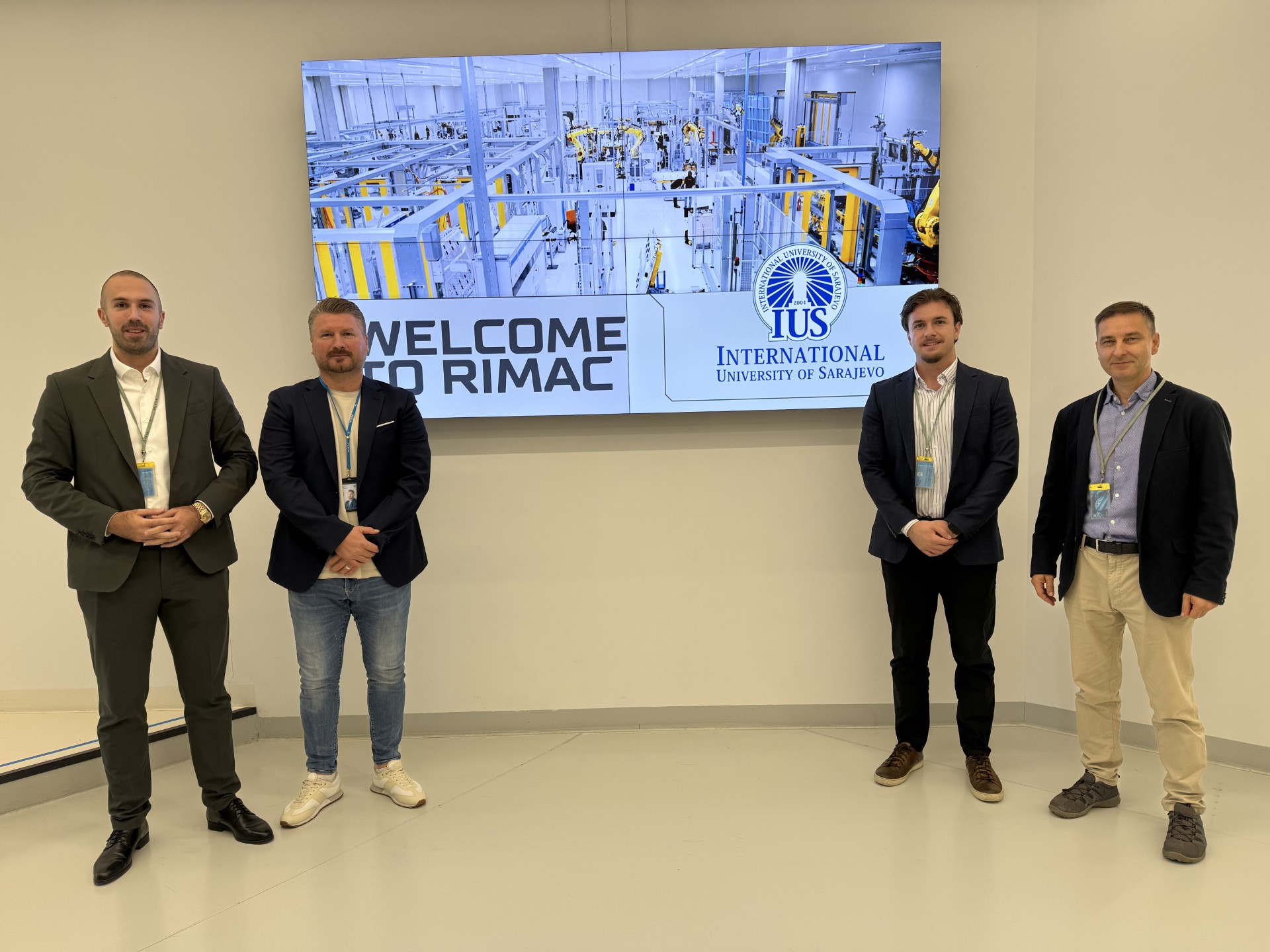 IUS Mechanical Engineering Team Visits Rimac Technology & Bugatti Rimac Campus in Zagreb