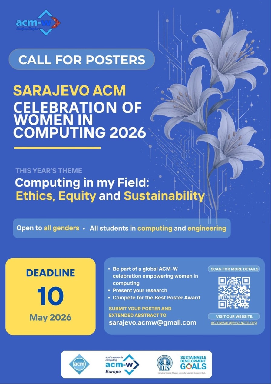 CALL FOR POSTERS - Sarajevo ACM Celebration of Women in Computing - SCWiC 2026