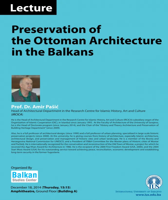 Preservation of the Ottoman Architecture in the Balkans