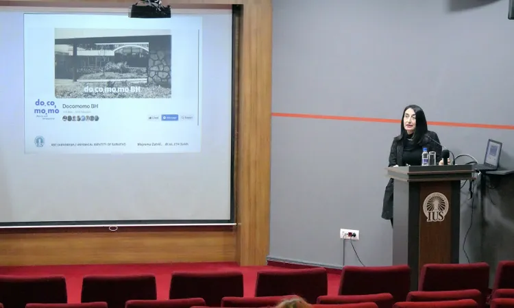 Yardımcı Doçent Dr. Mejrema Zatrić-Šahović Skenderija'nın Tarihi ve Önemi Üzerine Konferans Düzenliyor