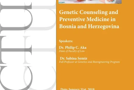 Lecture: Genetic Counseling and Preventive Medicine in Bosnia and Herzegovina